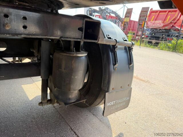 Rimorchio della piattaforma Turbo's Hoet SC33AA KRAANOPLEGGER / STENEN TRAILER / AUFLIEG...