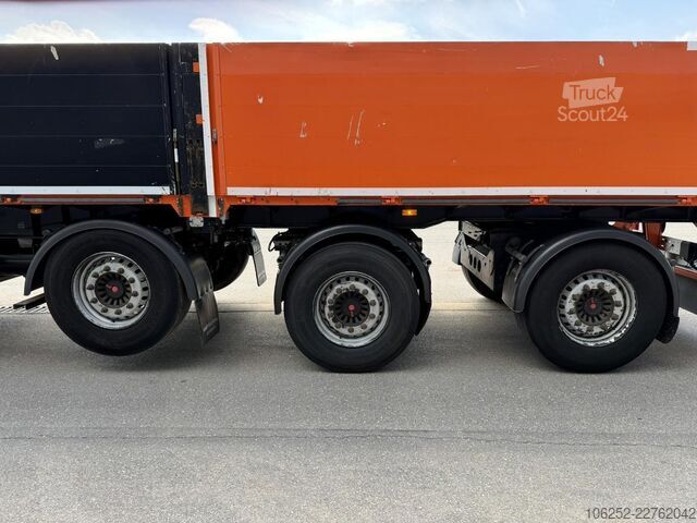 Rimorchio della piattaforma Turbo's Hoet SC33AA KRAANOPLEGGER / STENEN TRAILER / AUFLIEG...