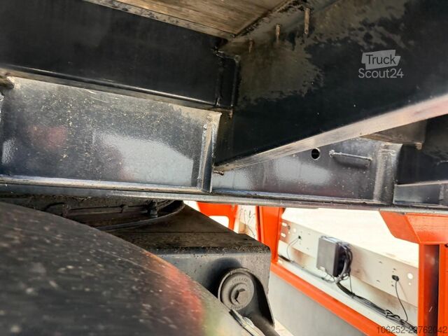 Rimorchio della piattaforma Turbo's Hoet SC33AA KRAANOPLEGGER / STENEN TRAILER / AUFLIEG...