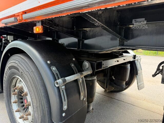 Rimorchio della piattaforma Turbo's Hoet SC33AA KRAANOPLEGGER / STENEN TRAILER / AUFLIEG...