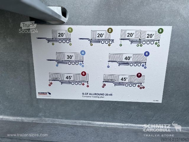 Félpótkocsi Schmitz Cargobull Containerfahrgestell Standard
