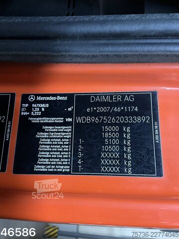 подметальная машина Mercedes-Benz Atego 1321 Euro 6 Scarab Merlin Links en rechts...