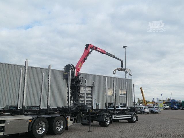 Log trailer PAVIC HTA 20, Alu-Felge, verstellbare Rungen, SAF, TOP
