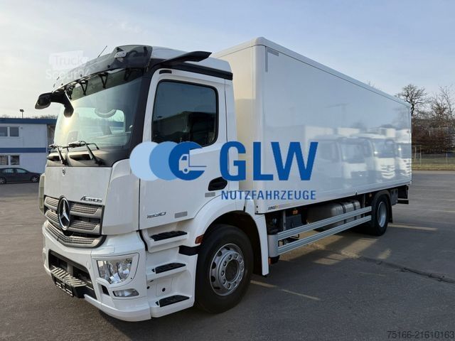 Box truck MERCEDES-BENZ ACTROS 1830 L Koffer 7 m LBW 2.000 kg*LASI VDI