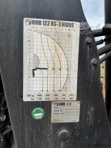 Lastbilsmonterad kran Hiab HIAB 122 BS-3 HIDUO * NUR KRAN *