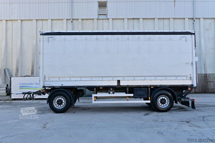 Anhänger mit Pritsche & Plane Wecon APD 218 745 SG Schiebeplane Edscha LBW