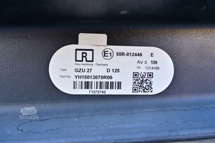 Anhänger mit Pritsche & Plane Wecon APD 218 745 SG Schiebeplane Edscha LBW