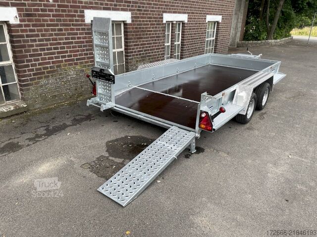 Baumaschinenanhänger Variant 3518 B4 | MAXI LOAD 400X180CM 3500KG BAUMASCHINENANHÄNGER | SKIDS | BEAVERTAIL