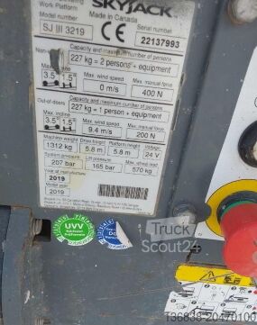 Ascenseur à ciseaux Skyjack SJ III 3219 Elektro 7,79