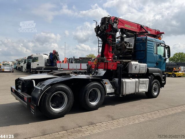 Kranwagen Man TGS 33.480 6x6 Euro 6 Palfinger 27 Tonmeter boo...