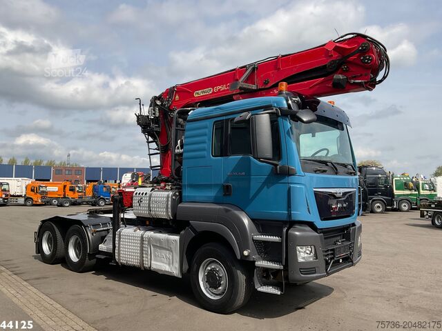 Kranwagen Man TGS 33.480 6x6 Euro 6 Palfinger 27 Tonmeter boo...