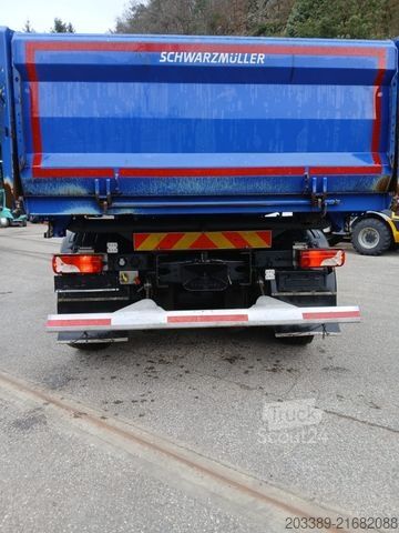 Camion-benne tricar SCANIA P450/3S-KIPPER/FRONT-KRAN/TÜVV/138.425km