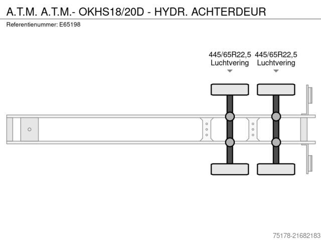 Kipper A.T.M. A.T.M.- OKHS18/20D - HYDR. ACHTERDEUR
