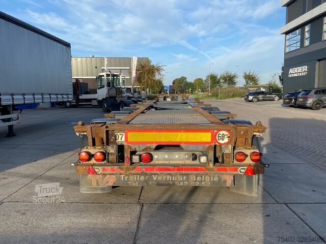 Транспорт на контейнери Van Hool 3B0071 / BPW + Drum / 1x Extendable / 1x Lift Axle