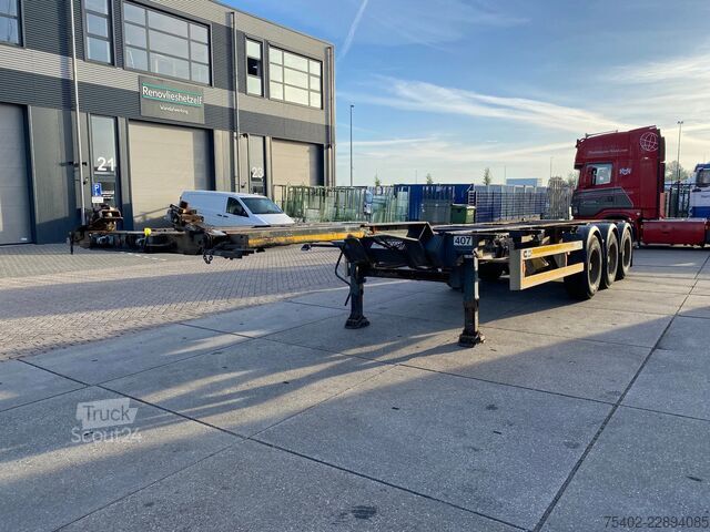 Транспорт на контейнери Van Hool 3B0071 / BPW + Drum / 1x Extendable / 1x Lift Axle