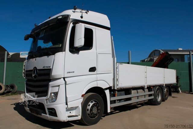 Jeřáb na nákladním automobilu MERCEDES-BENZ 2543 6x2 KRAN PALFINGER PK 19.001 FUNK NR: 786