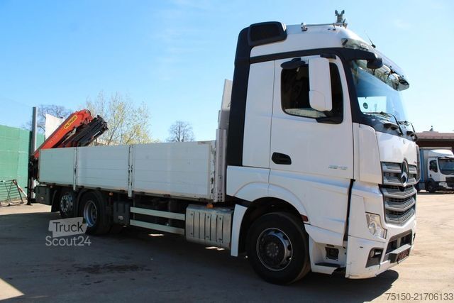 Jeřáb na nákladním automobilu MERCEDES-BENZ 2543 6x2 KRAN PALFINGER PK 19.001 FUNK NR: 786
