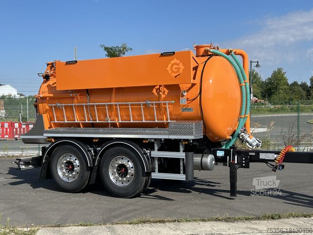 Tankanhänger Deppe GVT 10 Saug u. Druck Tankanhänger Vakuumfaster Tandemanhänger