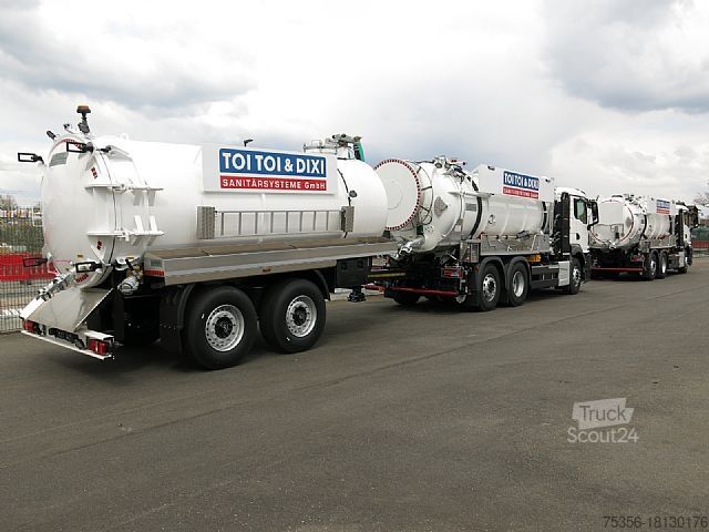 Всмоктувальний/промивний автомобіль MAN TGS 26.480 6X2 Saug-Druck Spüler Kipper