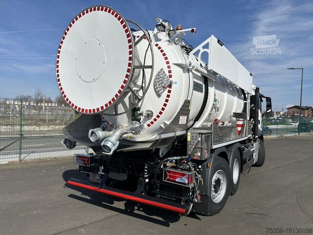 Всмоктувальний/промивний автомобіль MAN TGS 26.480 6X2 Saug-Druck Spüler Kipper