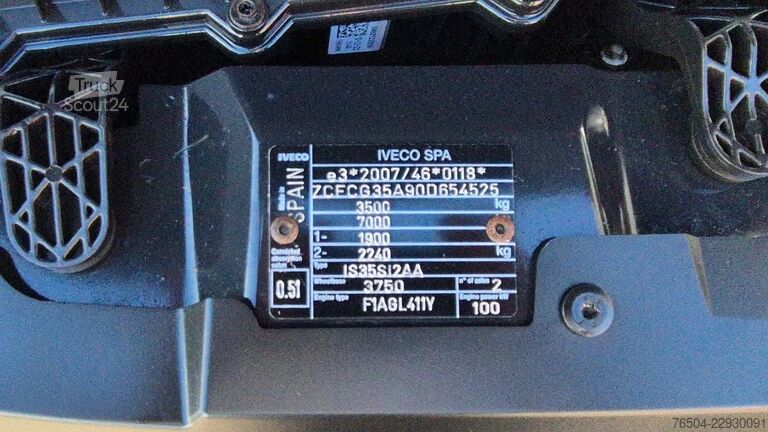 Nakladalna ploščad Iveco Daily 35S14 Open laadbak 4.13 m Euro 6