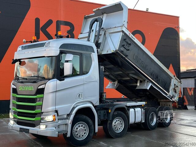 Kippisäiliö Scania R 500 8x4 RETARDER / BOX L=5580 mm