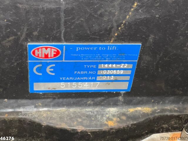 Tippbil med kran Scania P 320 HMF 14 Tonmeter Z-kraan Just 173.443 km!