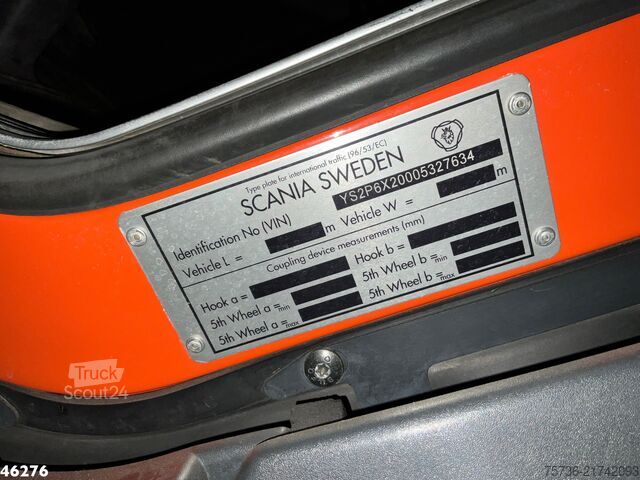 Tippbil med kran Scania P 320 HMF 14 Tonmeter Z-kraan Just 173.443 km!