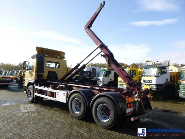Containertransport (haakarmsysteem) Volvo FM 410 6x2 Euro 5 AJK container hook 20t