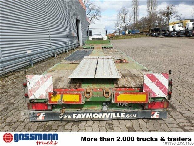 Alacsony rakfelületű félpótkocsi Faymonville STN-4AX, Ausziehbar auf 16,8m, 2x Lenkachse
