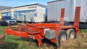 Žemas krautuvas Langendorf 2-Achser Tieflader mit Rampen
