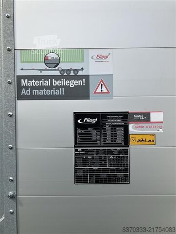 Zema kravnes piekabe FLIEGL SDS 380