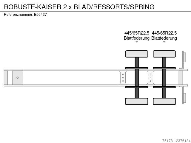 Kaiser 2 x BLAD/RESSORTS/SPRING