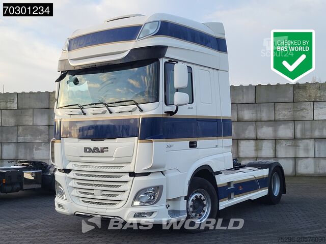Standaard trekker DAF XF 480 4X2 SSC Retarder 2xTanks Standklima Leather