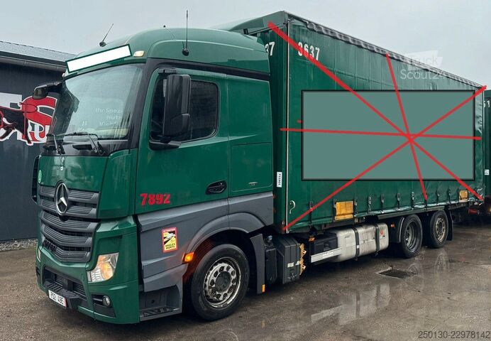 Φορτηγό εναλλασσόμενου αμαξώματος MERCEDES-BENZ Actros 2536L 6x2 EU6 Retarder BDF/ LDW/