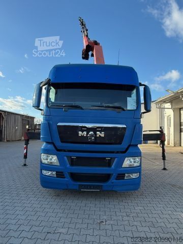 Camion plateau MAN TGX26.440 6x2*PalfingerPK35000*LiftLenk*Containe