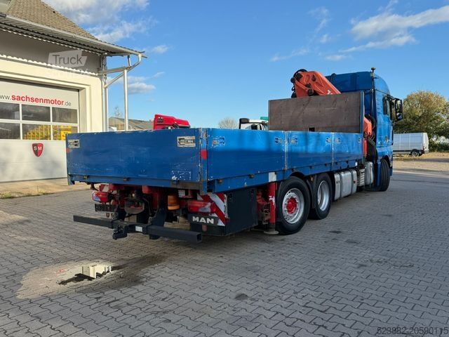 Camion plateau MAN TGX26.440 6x2*PalfingerPK35000*LiftLenk*Containe