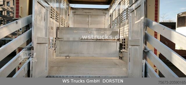 Remolque de transporte de caballos MENKE-JANZEN 3Stock Viehanhänger | Hubdach |Vollalu |Aggregat