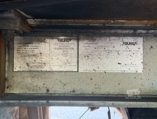 Remolque frigorífico Burg VAN BEURDEN ISOLATED BOX SIDE DOORS TRS COO