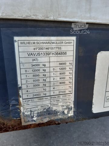 Semirimorchio con telone SCHWARZMÜLLER J Serie Standard Textil Curtainsider Tüv