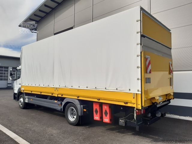 Autocarro con pianale e telone MERCEDES-BENZ Atego 1224L LBW AHK Plane neu