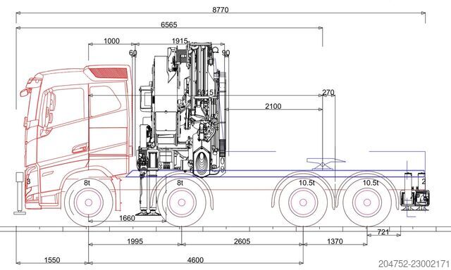 Volvo FH 540 FH 540 8X4 Palfinger PK 92002 SH + Jib Volvo FH 540 FH 540 8X4 Palfinger PK 92002 SH + Jib