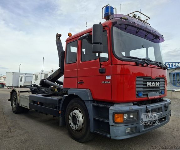 Abrollkipper MAN 18.284 4x2 Meiller Abroller Feuerwehr Fahrschule