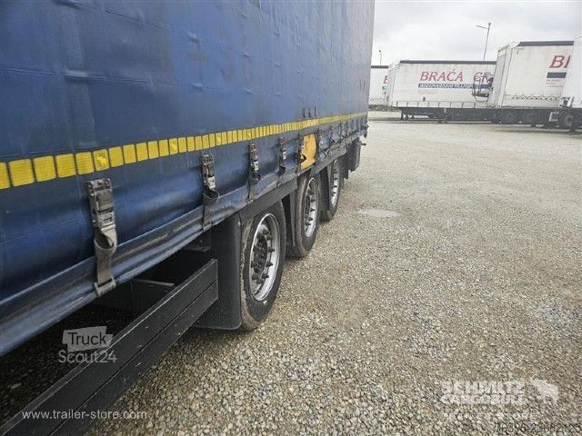Auflieger mit Pritsche & Plane Schmitz Cargobull Semitrailer Curtainsider Mega