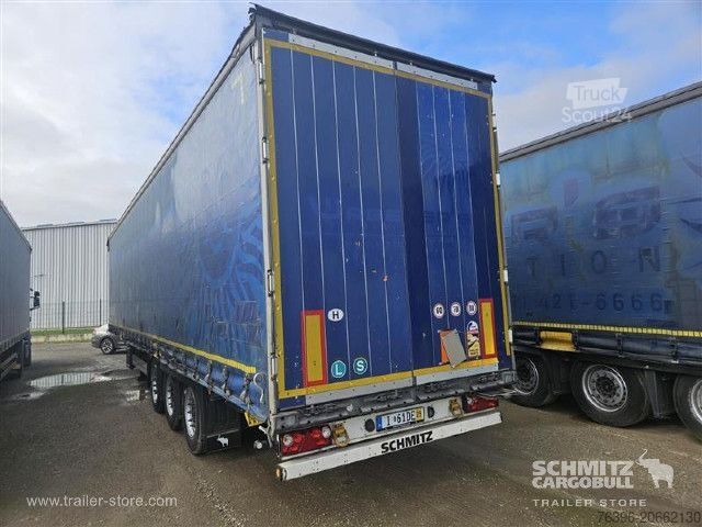 Auflieger mit Pritsche & Plane Schmitz Cargobull Semitrailer Curtainsider Mega