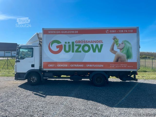 Šaldytuvo kėbulo furgonas MAN TGL 8.180 Kühlkoffer ThermoKing V500 1.Hand