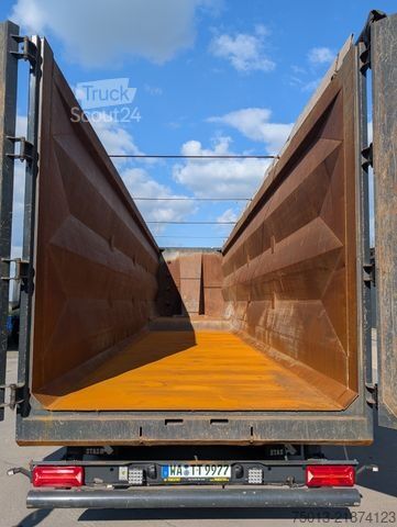Semi-reboque basculante STAS HardoX Stahl 86 m³, Liftachse, ALCOA, MIETEN?