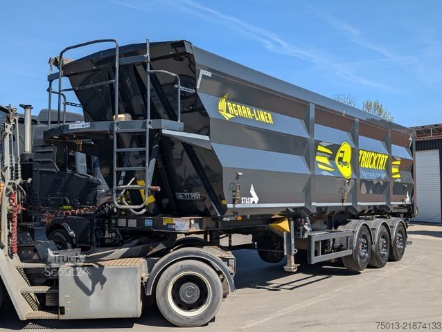 Semi-reboque basculante STAS 55 cbm HardoX AGRAR,  7,1 to. leer