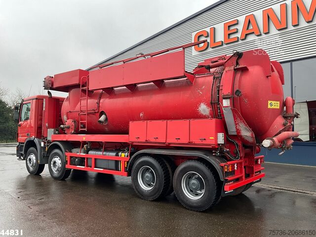 Zuigvoertuig Mercedes-Benz Actros 4141 8x4 RVS Naaktgeboren drogestoffen J...
