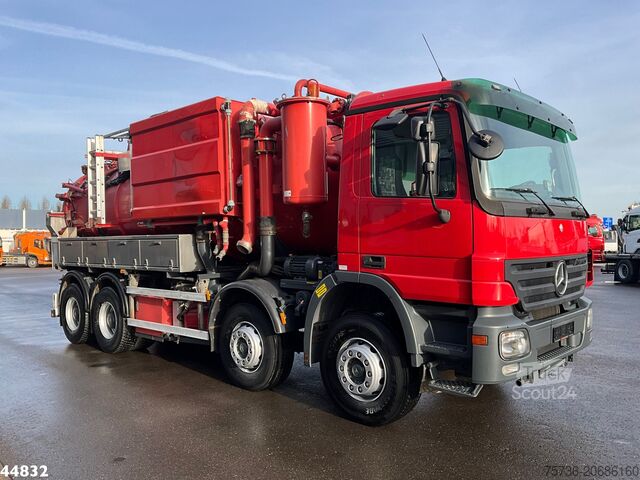 Zuigvoertuig Mercedes-Benz Actros 4141 8x4 Kroll Saug/Spul aufbau